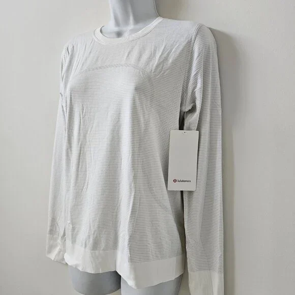 NWT LULULEMON WHWH White Swiftly Relaxed Long Sleeve Crew Top 6 - Picture 2 of 8